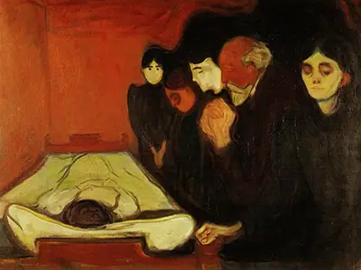 Am Sterbebett Edvard Munch